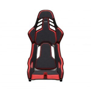 RECARO Dynamic Series Podium CF Left Seat (medium) in Alcantara Black & Leather Red [078.61.1B22-01]