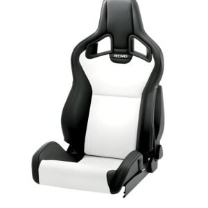 RECARO Dynamic Series Sportster CS Passenger Seat in Black Vinyl / Suede Grey [410.200.3166]